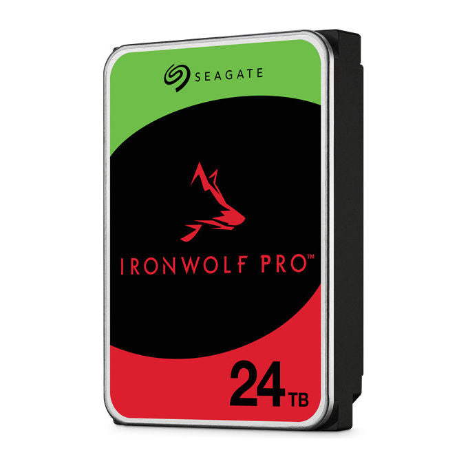 Seagate IronWolf Pro disco rigido interno 24 TB, 3.5'', SATA III, 7200 rpm, cache 512 MB, NAS enterprise, ST24000NT002