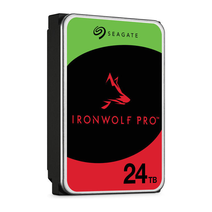 Seagate IronWolf Pro disco rigido interno 24 TB, 3.5'', SATA III, 7200 rpm, cache 512 MB, NAS enterprise, ST24000NT002