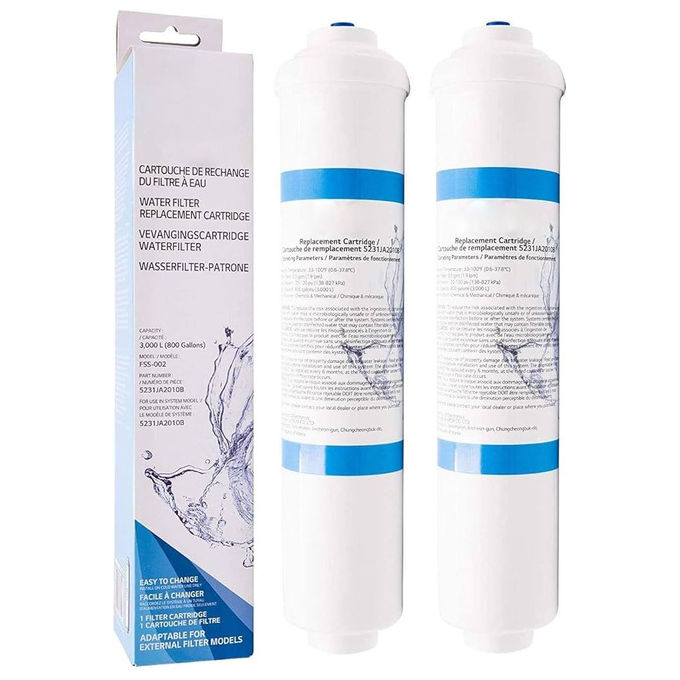 LG filtro acqua per frigorifero ADQ73693903, ricambio originale, 2000 litri, durata 6 mesi, connessione push fit, certificato NSF
