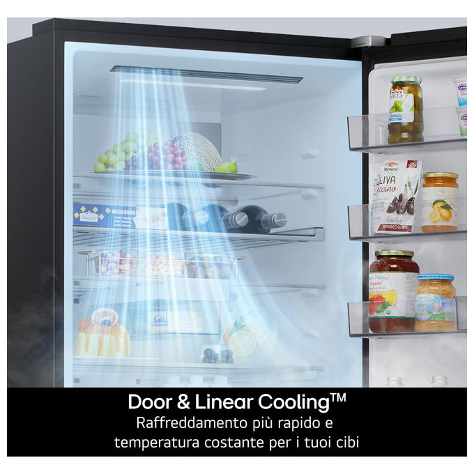 LG GBBSJ20DEP Frigorifero Combinato 375 L Classe D 203 cm colore Nero