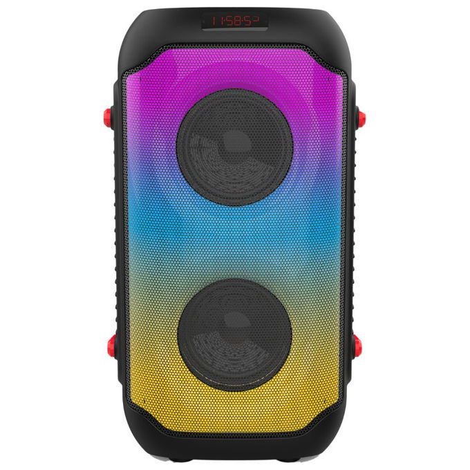 Akai AKBT990 cassa bluetooth party speaker, 4 pollici, microfono incluso, batteria ricaricabile, bluetooth 5.0