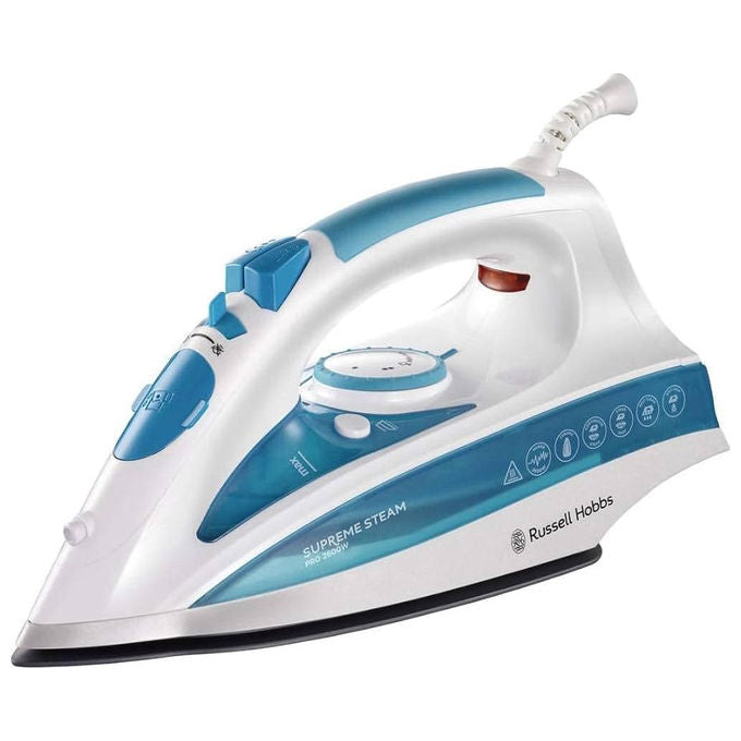 Master ferro da stiro a vapore FS2202M, 2200w, piastra in acciaio inox, 28 g-min, stiro verticale, colpo vapore, azzurro