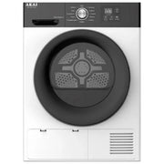 Akai ASC9016EWK-W Asciugatrice Pompa di Calore 9 Kg Classe E 12 Programmi Libera Installazione (84.5x59.6x62.5 cm) colore Bianco
