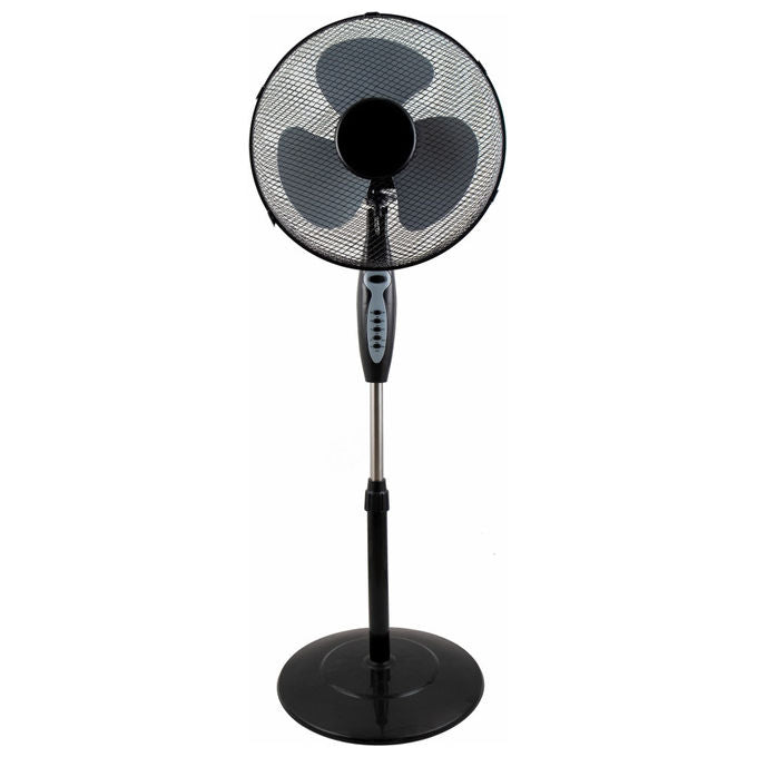 Akai ventilatore a piantana VP4545NR-LX, pale da 45 cm, regolabile in altezza, silenzioso, per casa e ufficio