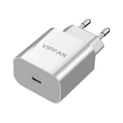 Vipfan caricatore USB e Type C, ricarica rapida PD 20W, doppia porta, caricabatterie veloce