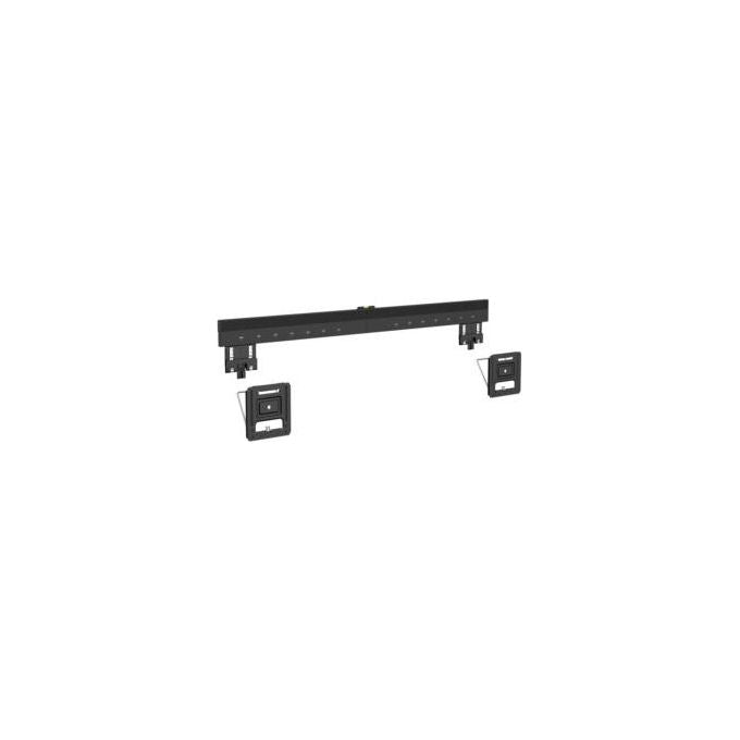 Karma staffa TV ultraslim RDM S17, per schermi da 43 a 100 pollici, fissaggio a parete, distanza 9 mm, VESA 800x600, carico max 75 kg, nera
