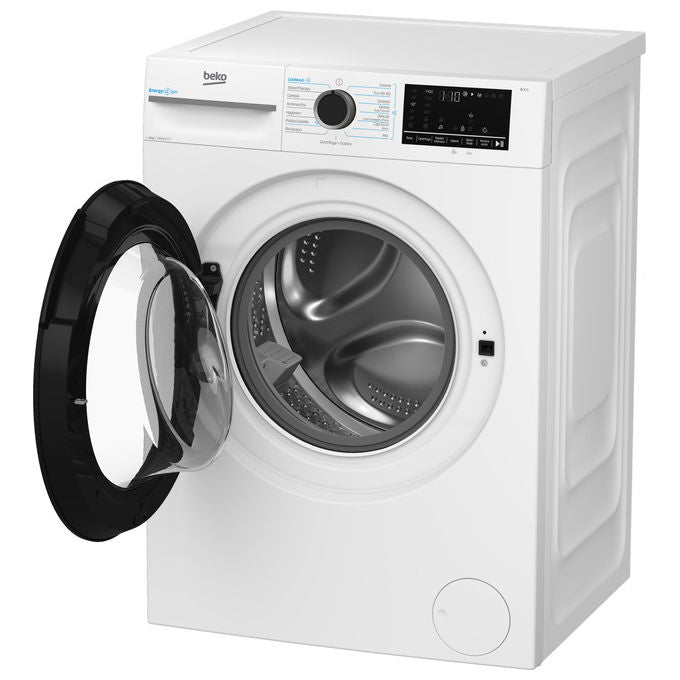 Beko BMW8149DB b300 Lavatrice Frontale 8 Kg 1400 rpm Classe A Motore Inverter Funzione Vapore Display Touch (84.5x60x54.6 cm) colore Bianco