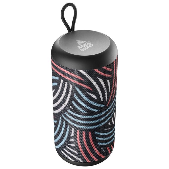 Music Sound cassa Bluetooth verticale, 5W RMS, Bluetooth 5.0, design cubo, micro SD, portatile, multicolore, BTSPKMSVERTICAL5