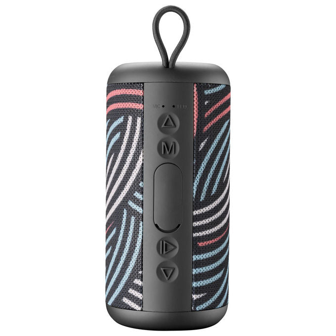 Music Sound cassa Bluetooth verticale, 5W RMS, Bluetooth 5.0, design cubo, micro SD, portatile, multicolore, BTSPKMSVERTICAL5