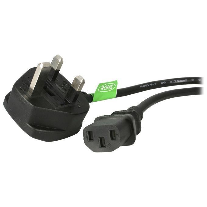 StarTech.com cavo di alimentazione BS 1363 a C13, PXT101UK, 1,8 m, nero, 10A 250V, SVT, certificato CE RoHS