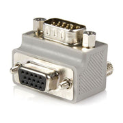 StarTech.com adattatore cavo VGA angolo retto 90°, maschio a femmina, DB15, 15 pin, grigio, GC1515MFRA2
