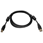 Tripp Lite cavo USB 2.0 tipo A maschio a B maschio, 1,83 m, connettori placcati oro, nucleo in ferrite, nero, U023-006