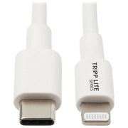 Tripp Lite cavo da Lightning a USB-C, certificato MFi, 0,9 m, USB 2.0, 480 Mbps, ricarica e sincronizzazione, Bianco