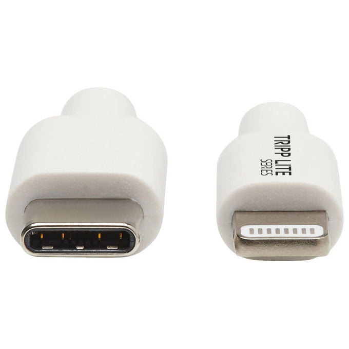 Tripp Lite cavo da Lightning a USB-C, certificato MFi, 0,9 m, USB 2.0, 480 Mbps, ricarica e sincronizzazione, Bianco