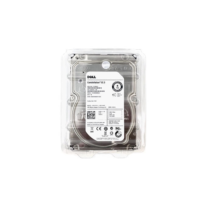 Dell disco rigido interno 4 TB, HDD SATA III 6 Gbps, 7200 rpm, 3.5 pollici, hot plug, server e workstation, 512n, 161-BBRL