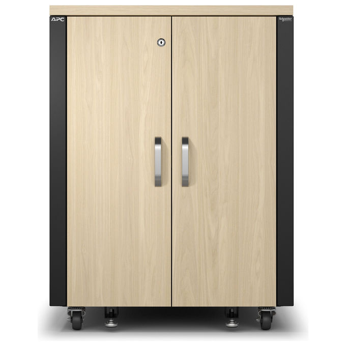 Apc NetShelter Soundproof rack server 17U, insonorizzato, 19 pollici, 230V, acero e nero, AR4017IA