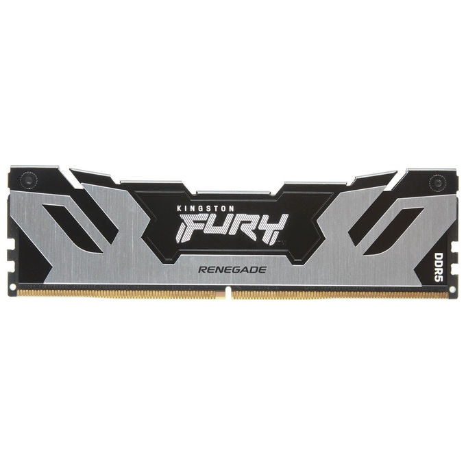 Kingston fury renegade, memoria ram ddr5 96gb, kit 2x48gb, 6000mt-s, cl32, intel xmp 3.0, dissipatore argento, 288-pin dimm