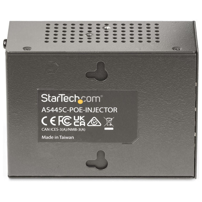 StarTech.com iniettore PoE++ multi-gigabit 4 porte, NBASE-T 5G 2.5G 1G, 802.3af 802.3at 802.3bt, 160W, montaggio parete guida DIN