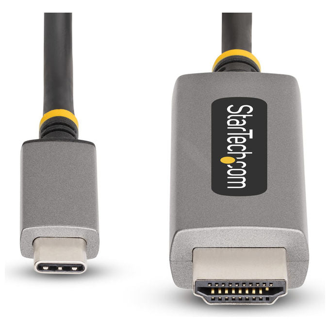 StarTech.com cavo adattatore usb-c a hdmi 2.1, 3 m, 8k 60hz, 4k 144hz, hdr10, dolby atmos, grigio