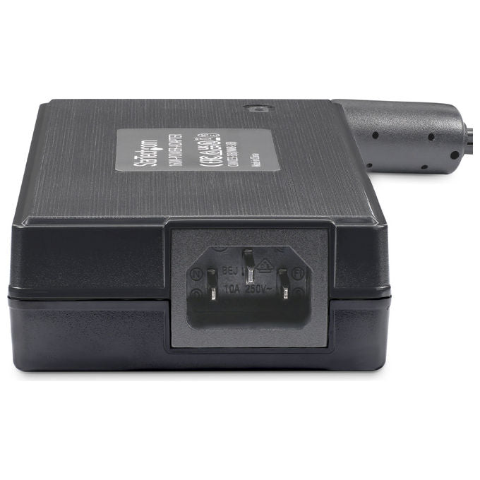 StarTech.com adattatore di alimentazione universale 160w, 24v 6,6a, ingresso 100-240v ac, morsettiera 2 e 3 poli, cavo 1,2m, per hub usb industriali, nero