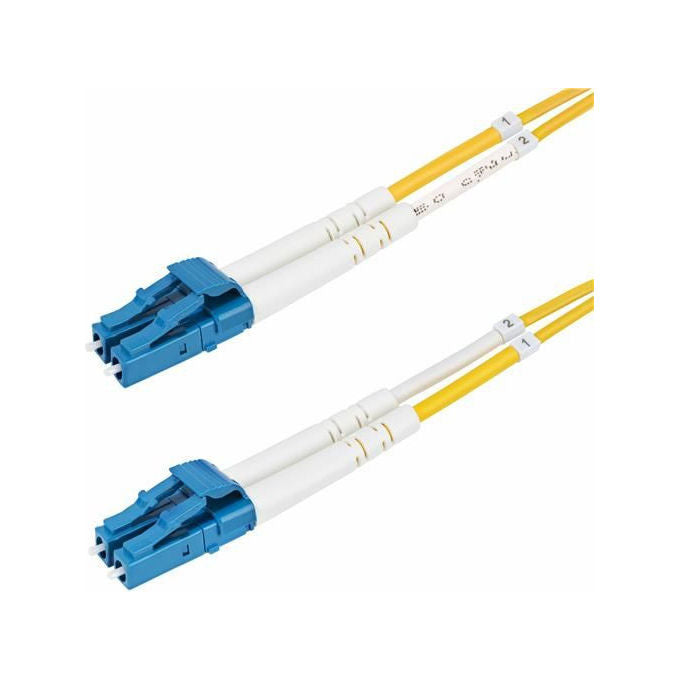 StarTech.com cavo patch fibra ottica OS2 monomodale LC LC duplex, 7 m, 9-125µm, 100G, LSZH, giallo