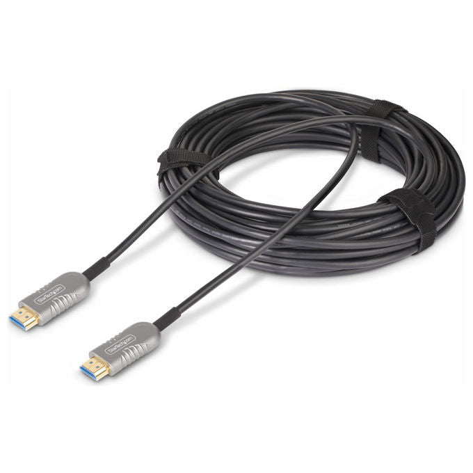 StarTech.com cavo ottico attivo ibrido HDMI 2.1 AOC 9,1m, 8K 60Hz, 4K 120Hz, 48Gbps, classe plenum CMP, eARC, HDR10+, nero