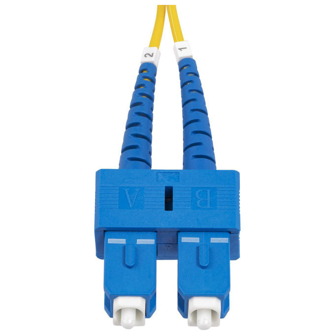 StarTech.com cavo patch fibra ottica monomodale OS2, SC a SC UPC duplex, 3 m, 9-125µm, 40G-100G, LSZH, giallo