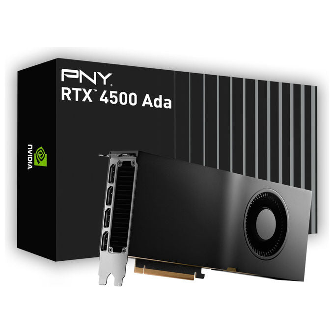HP scheda grafica Nvidia RTX 4500 Ada, 24 GB GDDR6, PCIe 4.0 x16, 4x DisplayPort 2.1, workstation professionale