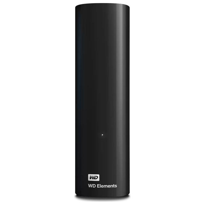 Western Digital WD Elements, hard disk esterno 24 TB, USB 3.2 Gen 1, USB tipo A, desktop 3.5'', compatibile Windows 10 e macOS, nero