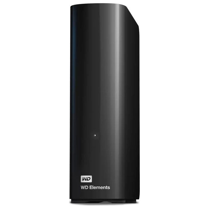 Western Digital WD Elements, hard disk esterno 24 TB, USB 3.2 Gen 1, USB tipo A, desktop 3.5'', compatibile Windows 10 e macOS, nero
