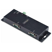 StarTech.com server seriale su IP 2 porte, adattatore RS232 su ethernet, connettori DB9 e RJ45, montaggio parete o guida DIN, scocca in metallo