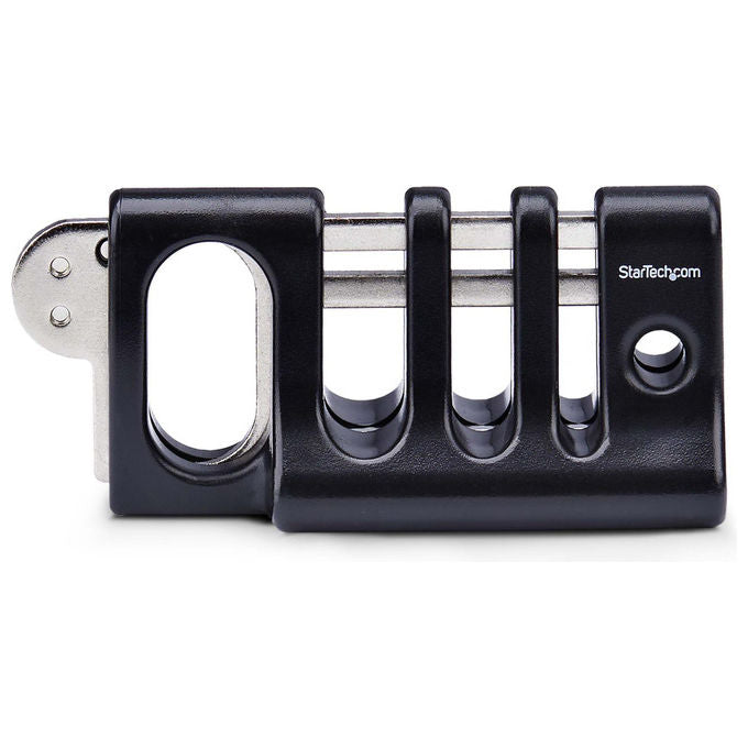StarTech.com blocco sicurezza cavi periferiche, tastiera e mouse, 3 slot, compatibile lucchetto laptop, nero, antifurto scrivania