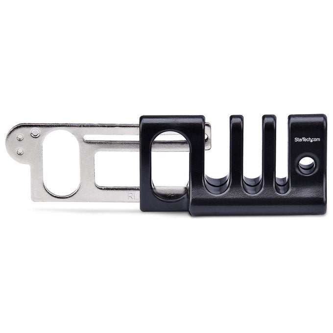 StarTech.com blocco sicurezza cavi periferiche, tastiera e mouse, 3 slot, compatibile lucchetto laptop, nero, antifurto scrivania