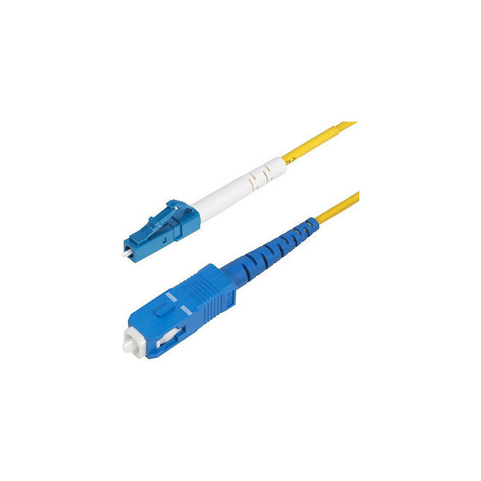 StarTech cavo patch fibra ottica OS2 monomodale simplex LC a SC UPC 5m, 9-125µm, 40G-100G, LSZH, bassa perdita di inserzione