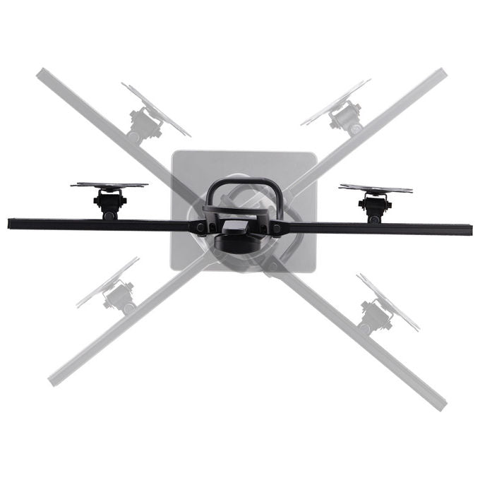 StarTech.com supporto da tavolo per due monitor, barra trasversale, schermi fino a 27 pollici, vesa 75x75 e 100x100, altezza regolabile, 6 kg per display, nero
