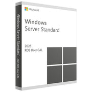 Microsoft Windows Server 2025 Standard, licenza CAL, 5 dispositivi, 64 bit, accesso client, EP2-25243