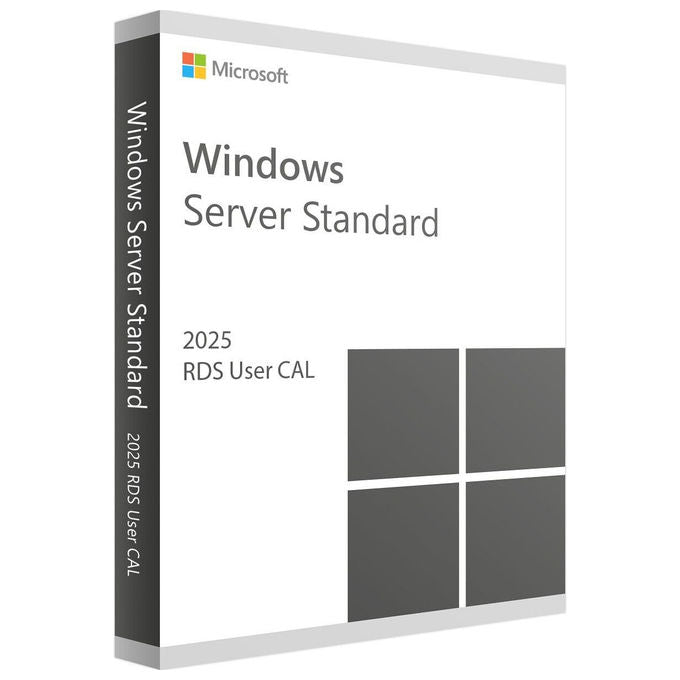 Microsoft Windows Server 2025 Standard, licenza CAL, 5 dispositivi, 64 bit, accesso client, EP2-25243