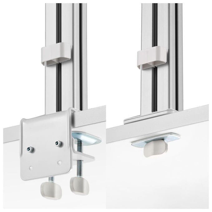 StarTech.com supporto scrivania per 6 monitor, fino a 32'', configurazione 3x2, VESA 75x75 e 100x100 mm, regolabile, bianco