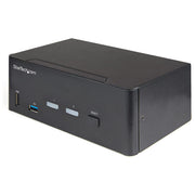 StarTech switch KVM 2 porte dual monitor DisplayPort e HDMI, 4K 60Hz, hub USB 5Gbps, 2 porte USB HID, hotkey