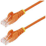 StarTech.com cavo ethernet cat6 slim arancione 1,5m, patch utp rj45 antigroviglio, rame puro 28awg, gigabit 1000 mbit-s, PoE++, testato Fluke, guaina LSZH