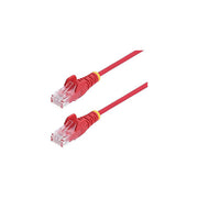 StarTech cavo ethernet cat6 slim 15m rosso, UTP, RJ45 antigroviglio, rame puro 28AWG, LSZH, PoE++ 90W, 1 Gbps, testato Fluke