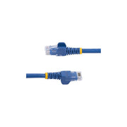 StarTech cavo ethernet cat6 slim blu 15m, patch utp rj45 antigroviglio, rame puro 28awg, lszh, gigabit, poe++ 100w