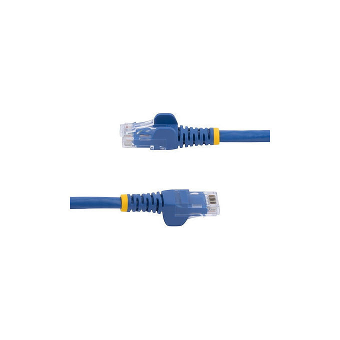 StarTech cavo ethernet cat6 slim blu 15m, patch utp rj45 antigroviglio, rame puro 28awg, lszh, gigabit, poe++ 100w