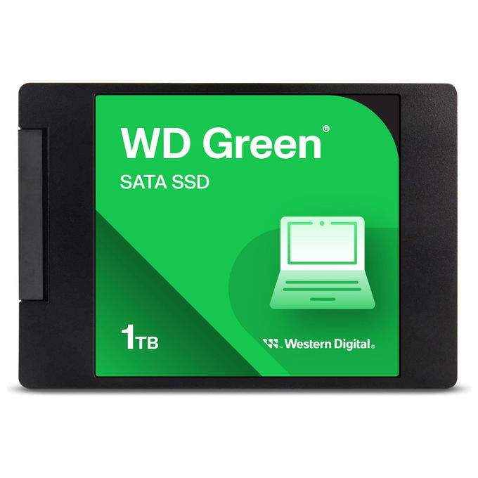 WD Green SSD interno 250GB, SATA III, 2.5 pollici 7mm, velocita' lettura 545MB-s, 3D NAND, per PC e notebook