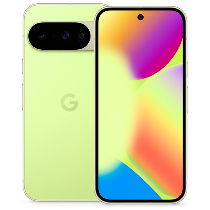 Google Pixel 10, smartphone 5G, 6.3'' OLED 120Hz, tripla fotocamera 48MP, 12GB RAM, 128GB, Android 16, Verde Cedro