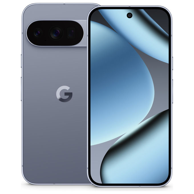 Google Pixel 10 Pro, smartphone 5G, display Super Actua OLED 6.3'', tripla fotocamera 50 MP, 16 GB RAM, 512 GB, Android 16, IP68, Grigio Argento