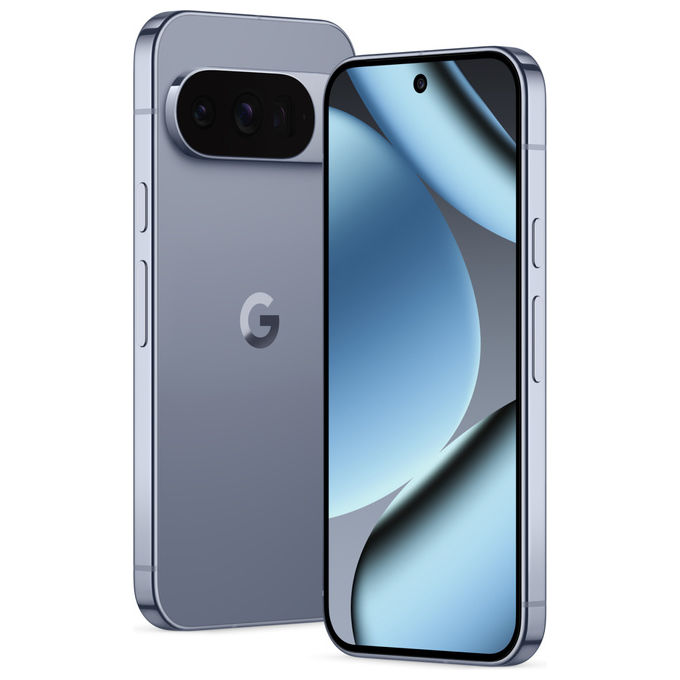 Google Pixel 10 Pro, smartphone 5G, display Super Actua OLED 6.3'', tripla fotocamera 50 MP, 16 GB RAM, 512 GB, Android 16, IP68, Grigio Argento
