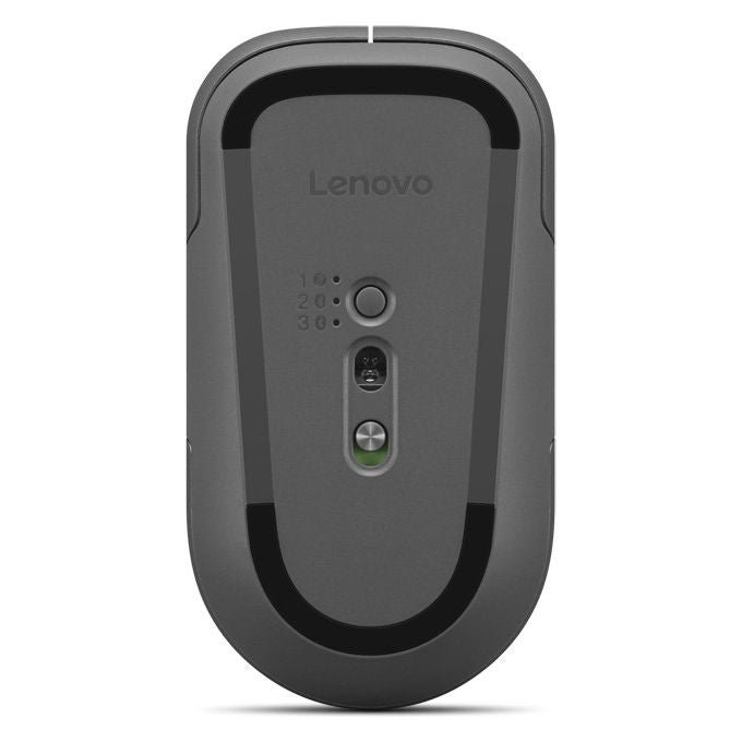 Lenovo mouse Pro Plus 6050, wireless RF e Bluetooth, ottico 2400 DPI, 10 tasti, ambidestro, grigio
