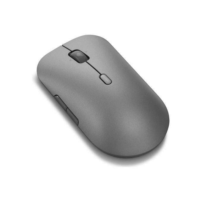 Lenovo mouse Pro Plus 6050, wireless RF e Bluetooth, ottico 2400 DPI, 10 tasti, ambidestro, grigio