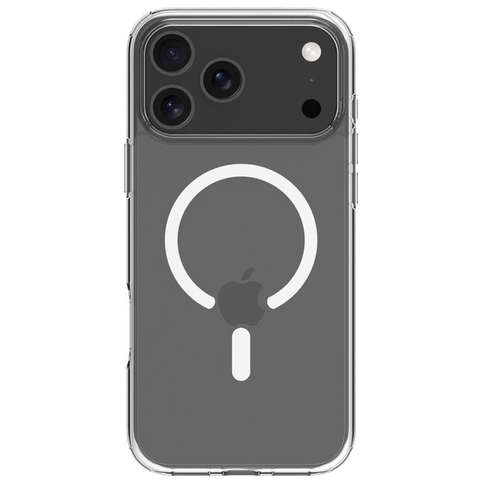 Dbramante1928 custodia iPhone 17 Pro Max, Iceland Pro MS, trasparente, compatibile MagSafe, antiurto 3 m, plastica riciclata 100%